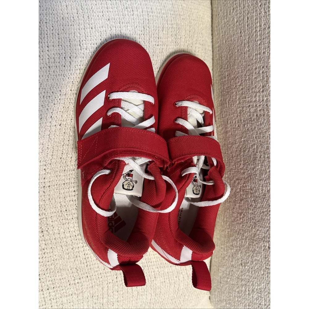 Adidas Powerlift 4 Japan EG5175 Weightlifting Shoes Men's Size 8 Red EUC - Picture 9 of 13